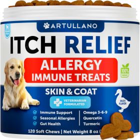Dog Allergy Relief Chews Itching Skin Relief for Dogs Fish Oil Omega 3 Seasonal Allergies Pills Skin & Coat Anti ItchHot Spots Treatment Canine I Dog Allergy Relief Chews Itching Skin Relief for Dogs Fish Oil Omega 3 Seasonal Allergies Pills Skin & Coat Anti ItchHot Spots Treatment Canine I