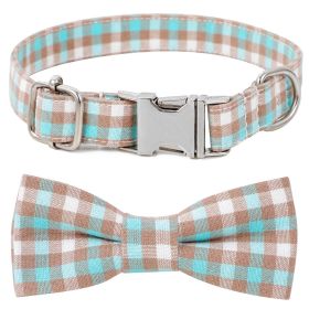 Plaid Dog Collar with Bow Pet Gift Adjustable Soft and Comfy Bowtie Collars for Small Medium Large Dogs (colour: Style 5, size: L 3.0x60cm) Plaid Dog Collar with Bow Pet Gift Adjustable Soft and Comfy Bowtie Collars for Small Medium Large Dogs (colour: Style 5, size: L 3.0x60cm)